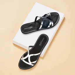 Forever Glam by Pantaloons No Back Strap Open Toe Flats-image-21