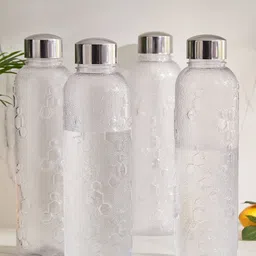 Home Centre Corsica 4 Pcs Transparent Fridge Water Bottles 950 ML-image-60