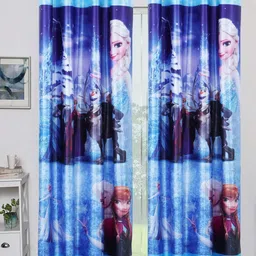 BELLA TRUE Blue Set of 2 Door Curtains-image-68