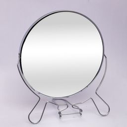Market99 Silver Metal Mirror With Stand-44