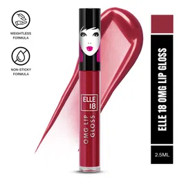 ELLE 18 Lightweight OMG Lip Gloss with Jojoba Oil & Olive Oil 2.5 ml - Rose All Day-4