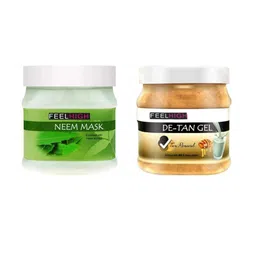FEELHIGH Combo Of Neem Face Mask & De-Tan Face Gel - 500ml Each-10