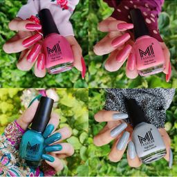 MI FASHION Set Of 4 High Shine Ultra High Glass HD 3D Long Lasting Nail Polish 60 ML-29
