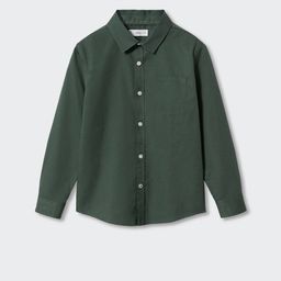 Mango Kids Boys Pure Cotton Sustainable Shirt-image-78
