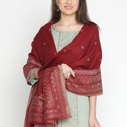 SHINGORA Ethnic Motifs Woven Design Shawl-picture-27