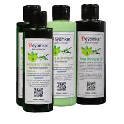 Deyomkar Green Amla-Bhringraj Hair Care Set 200Ml-16
