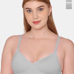 KOMLI Pack Of 3 Full Coverage Lightly Padded Cotton T-shirt Bra With All Day Comfort-53