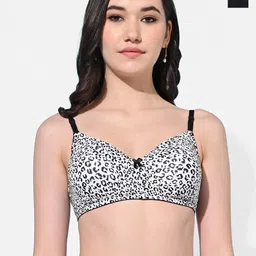 FIMS Pack Of 2 Animal Lightly Padded Full Coverage Everyday Bra With All Day Comfort-36