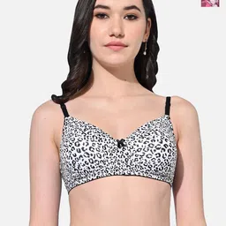 FIMS Pack Of 2 Animal Lightly Padded Full Coverage Everyday Bra With All Day Comfort-11