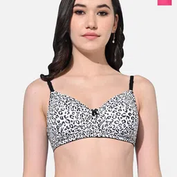 FIMS Pack Of 2 Animal Lightly Padded Full Coverage Everyday Bra With All Day Comfort-42