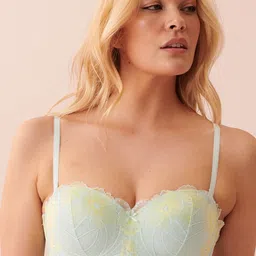 La Vie en Rose Lace Medium Coverage Lightly Padded Balconette Bra-All Day Comfort-image-38