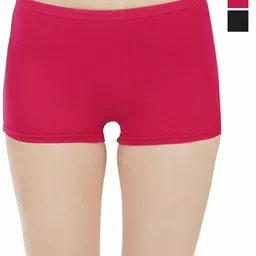 arLa APPAREL Pack Of 3 Pure Cotton Boyshort Briefs-image-75