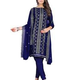 MANVAA Floral Embroidered Unstitched Dress Material-picture-3