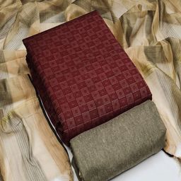 Lilots Ethnic Motifs Woven Design Unstitched Dress Material-image-48