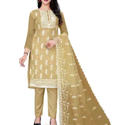 MANVAA Ethnic Motifs Embroidered Unstitched Dress Material-image-61