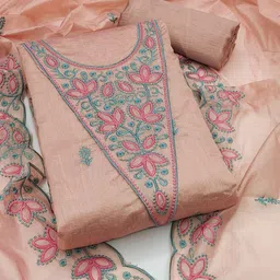 HMP Fashion Embroidered Unstitched Dress Material-image-42