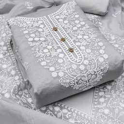 SHADOW & SAINING Embroidered Unstitched Dress Material-picture-33