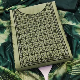 SHADOW & SAINING Ethnic Motifs Embroidered Unstitched Dress Material-image-86