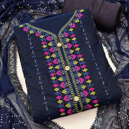 SHADOW & SAINING Embroidered Unstitched Dress Material-picture-16