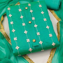 SHADOW & SAINING Embroidered Unstitched Dress Material-image-24
