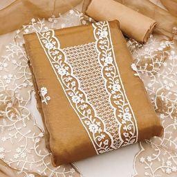 MANVAA Floral Embroidered Unstitched Dress Material-picture-25