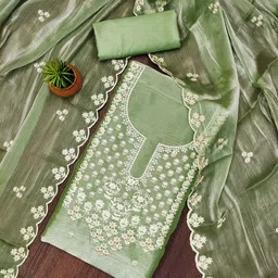 HERE&NOW Embroidered Unstitched Dress Material-picture-28