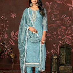MANVAA Embellished Unstitched Dress Material-image-86