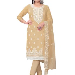 MANVAA Ethnic Motifs Embroidered Unstitched Dress Material-image-71