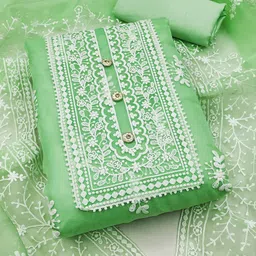 SHADOW & SAINING Embroidered Unstitched Dress Material-image-80