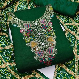 KALINI Ethnic Motifs Woven Design Unstitched Dress Material-picture-27