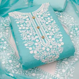 SHADOW & SAINING Floral Embroidered Unstitched Dress Material-image-69