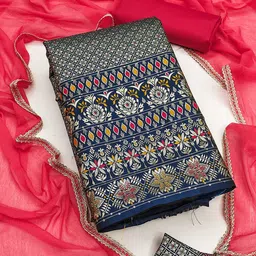 MANVAA Ethnic Motifs Printed Unstitched Dress Material-image-35
