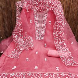 MANVAA Floral Embroidered Unstitched Dress Material-picture-27