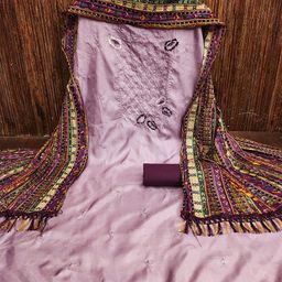 Lilots Woven Design Unstitched Dress Material-image-65
