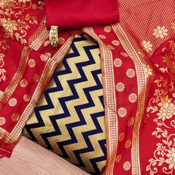 MANVAA Ethnic Woven Design Unstitched Dress Material-image-59