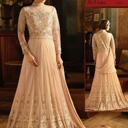 Chandbaali Embroidered Semi-Stitched Dress Material-image-29