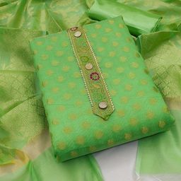 KALINI Woven Design Unstitched Dress Material With Gotta Patti-picture-39