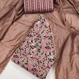 KALINI Paisley Printed Unstitched Dress Material-image-87