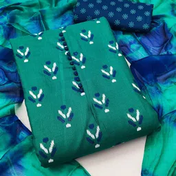 KALINI Ethnic Motifs Printed Unstitched Dress Material-image-16