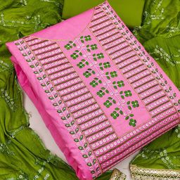 MANVAA Floral Embroidered Sequinned Unstitched Dress Material-image-89