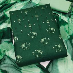 MANVAA Foral Embroidered Sequinned Unstitched Dress Material-image-44
