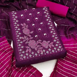 KALINI Embroidered Unstitched Dress Material-image-83