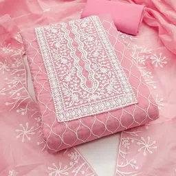 LeeliPeeri Designer Embroidered Unstitched Dress Material-image-80