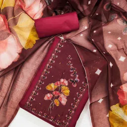 Panzora Printed Unstitched Dress Material-image-66