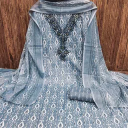 KALINI Printed Pure Cotton Unstitched Dress Material-image-39