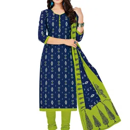 MIRAAN Printed Pure Cotton Unstitched Dress Material-image-87