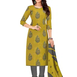 MIRAAN Printed Pure Cotton Unstitched Dress Material-image-25