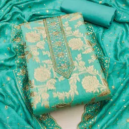 Panzora Embroidered Unstitched Dress Material-image-47