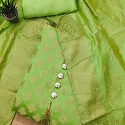 Panzora Ethnic Woven Design Banarasi Unstitched Dress Material-picture-36