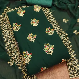 LeeliPeeri Designer Ethnic Motifs Embroidered Unstitched Dress Material-image-81